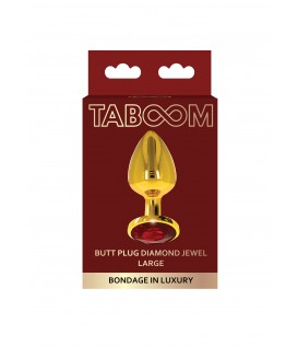 Gold buttplug with red...